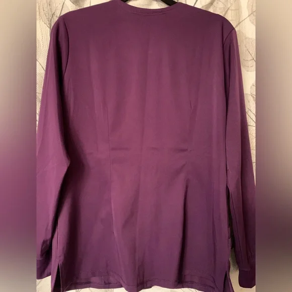 Scrub HH Works by Healing Hands Megan Women's 4-Pocket STRETCH Round Nec… - Picture 5 of 11